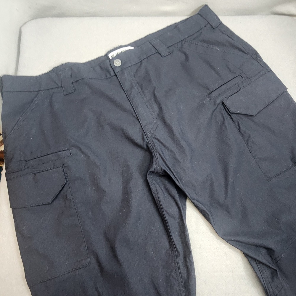 First Tactical Cargo Pants Black Ripstop Multi Pocket Mens 46x31